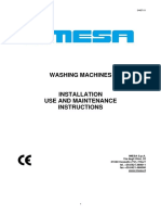 Washing Machines Installation Use and Maintenance ... - IMESA SpA