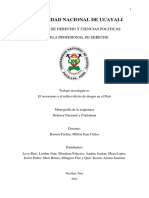 Monografia Del Terrorismo y Drogas (Defensa Nacional)