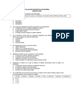 Evaluación Diagnóstica de Español 2o