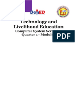 Technology and Livelihood Education: Computer System Servicing Quarter 1 - Module 1