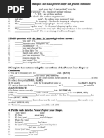 All Present Tenses-Exercises