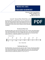 MUSI 491-001 Fretboard Harmony: Instructor: Felipe Vargas Magdaleno E-Mail: Vargaslf@uwec - Edu Phone: 715-836-3633