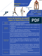 Info Curso Modelos de Planificación Según El Deporte y El Deportista