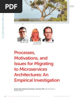 Processes, Motivations, and Issues For Migrating To Microservices Architectures: An Empirical Investigation