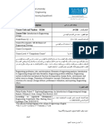 Course Description Course Code and Number: GE106: 106 Course Title: Introduction To Engineering