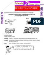 Los Medios de Transporte para Segundo de Primaria