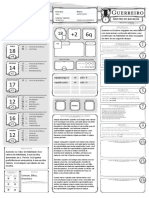 DND 5e - Ficha - Guerreiro - Editável Senshi Raiz