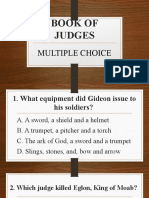 Book of Judges: Multiple Choice