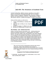 Week 005-Module The Structure of Academic Text