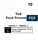 TLE Food Processing: Quarter 1 - Module 1