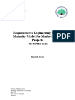 Requirements Engineering Process Maturity Model For Market Driven Projects