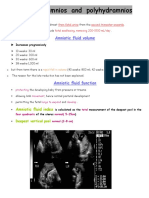 18 - Oligohydramnios and Polyhydramnios