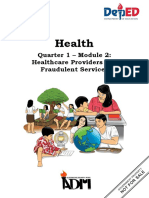 Health10 q1 Mod2 Healthcare Providers and Fraudelent Services FINAL08092020