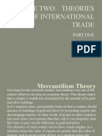 Module Two: Theories of International Trade: Part One