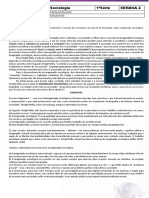 1 Série - Sociologia - TRILHA - Semana 04