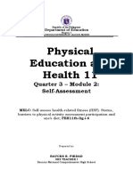 Physical Education and Health 11: Quarter 3 - Module 2: Self-Assessment