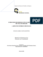 Dissolução e Liquidação de Sociedades Comerciais