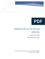 Análisis de Ley de Salud Mental