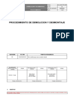 Cal-Mon-Pro-007 Procedimiento de Demolicion y Desmontaje