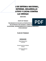 Plan de Trabajo - Comisiòn de Defensa Nacional