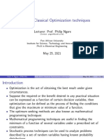 Lecture 2-Classical Optimization Techniques