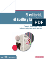 Editorial, Suelto y Crítica