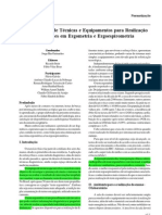 Normatização de Técnicas e Equipamentos para Realização de Exames em Ergometria e Ergoepirometria