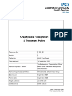 P CS 32 Anaphylaxis Recognition and Treatment Policy