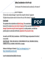 02 Sample of How To Write A Safety Consideration in The Pre Lab