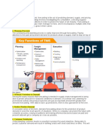 Forecasting:: 1. Planning Processes