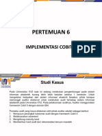 Pertemuan 6: Implementasi Cobit 5