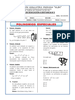 Polinomios Especiales para Tercero de Secundaria