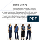 Reversible Garment