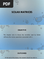 Scilab Matrices