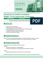 FU-M1-CU5 LEC Nursing Diagnosis - Utilizing Nurse's Reasoning Process