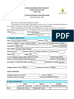 Father Saturnino Urios University College Guidance Center Butuan City Student Individual Inventory Form