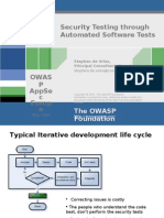 Security Testing Through Automated Software Tests: The Owasp Foundation