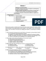 Pretest: GE5 Module 1 Pretest and Lesson 1