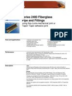 Series 2400 Fiberglass Pipe and Fittings: Using Key-Lock Mechanical Joint or Taper/ Taper Adhesive Joint