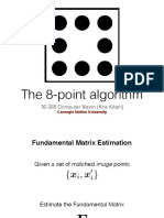 The 8-Point Algorithm: 16-385 Computer Vision (Kris Kitani)