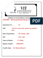 EEE2003 - Electromechanical Energy Conversion Lab: School of Electrical Engineering