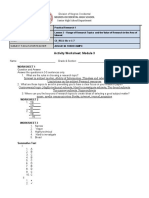 Activity Worksheet: Module 3: Cs - Rs11-Iiic-E-1-7