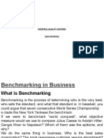 Indstrial Quality Control: Benchmarking