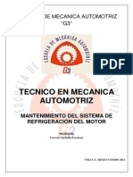 Mantenimiento Del Sistema de Refrigeración