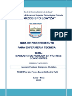 "Arzobispo Loayza": Guia de Procedimiento para Enfermeria Tecnica