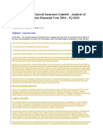 Insurance: EFU General Insurance Limited - Analysis of Financial Statements Financial Year 2004 - 1Q 2010