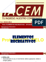 IACEM SEMESTRAL II - Semana 01 - Elementos Recreativos Situaciones Deportivas