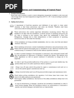 Installation and Commissioning of Control Panel: 1. Product Introduction