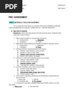 Pre Assessment Activities Final