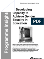 Developing Capacity To Achieve Gender Equality in Education